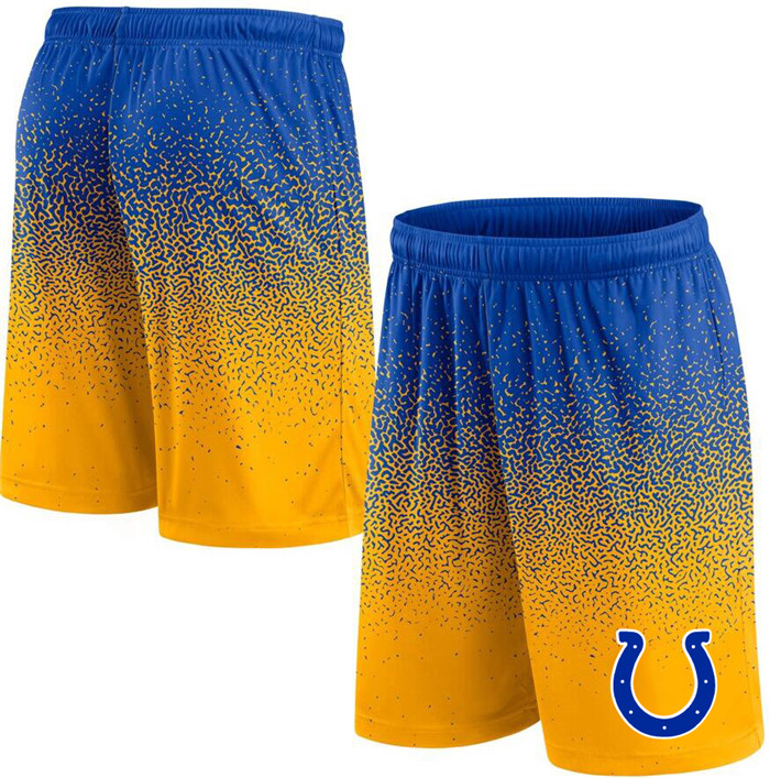 Men's Indianapolis Colts Royal/Yellow Ombre Shorts